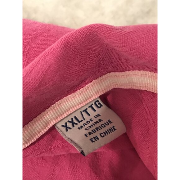 Tommy Bahama Shirt Mens XXL Pink Silk Button Up Casual Beach Resortwear Boho - Picture 9 of 9